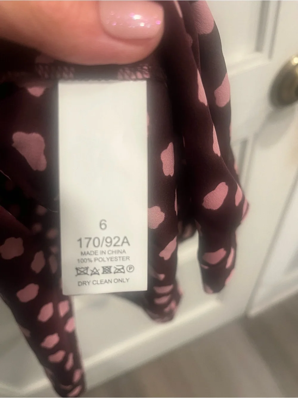 kate spade Burgundy and White Cloud Dot Midi Shirtdress